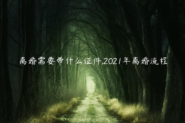 离婚需要带什么证件,2021年离婚流程